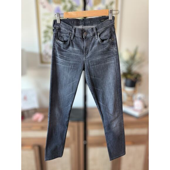 Citizens of Humanity Avedon Rocket High Rise Skinny Jeans Black Womens Size 25 - Picture 2 of 15